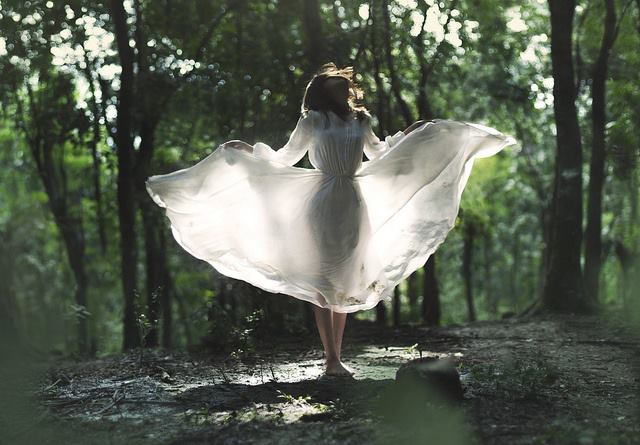 woman-in-forest-with-white-dress