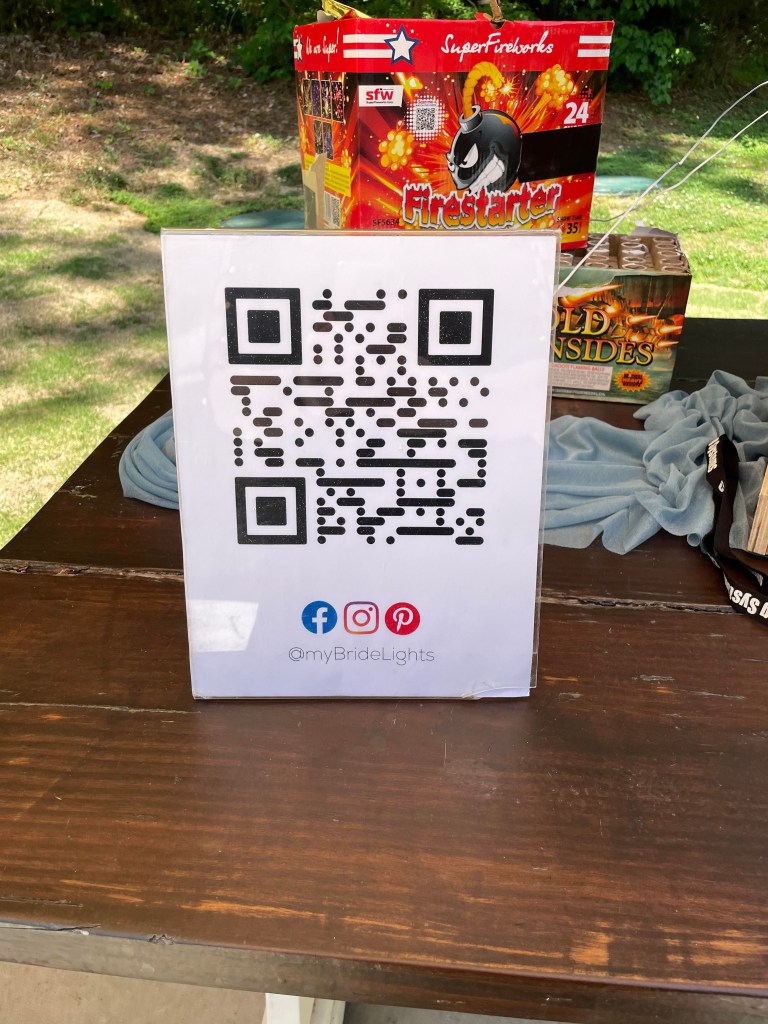 A QR code for @myBrideLights